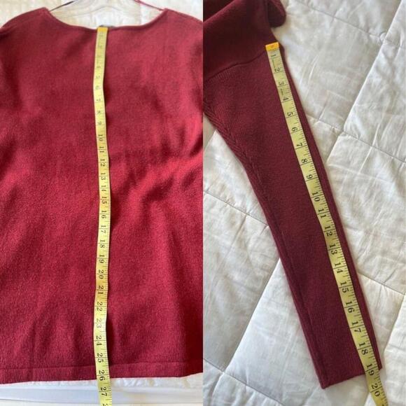 NWT Denver Hayes Boat Neck Pullover Sweater Large Burgundy - Picture 7 of 9